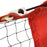 Tennisnet 400x100x87 cm polyester zwart en rood