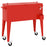 Koelbox op wielen 92x43x89 cm rood