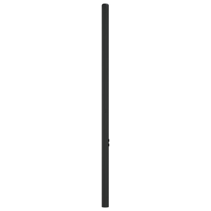 Hoofdbord metaal zwart 79,5x3x90 cm