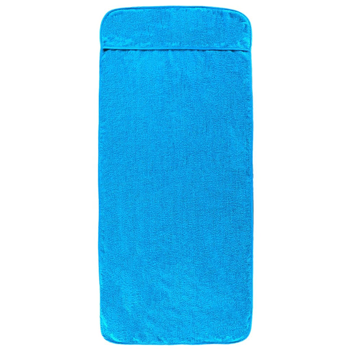 Strandhanddoeken 2 st 400 g/m² 75x200 cm stof turquoise