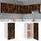Hangkast 29,5x31x60 cm bewerkt hout gerookt eikenkleurig