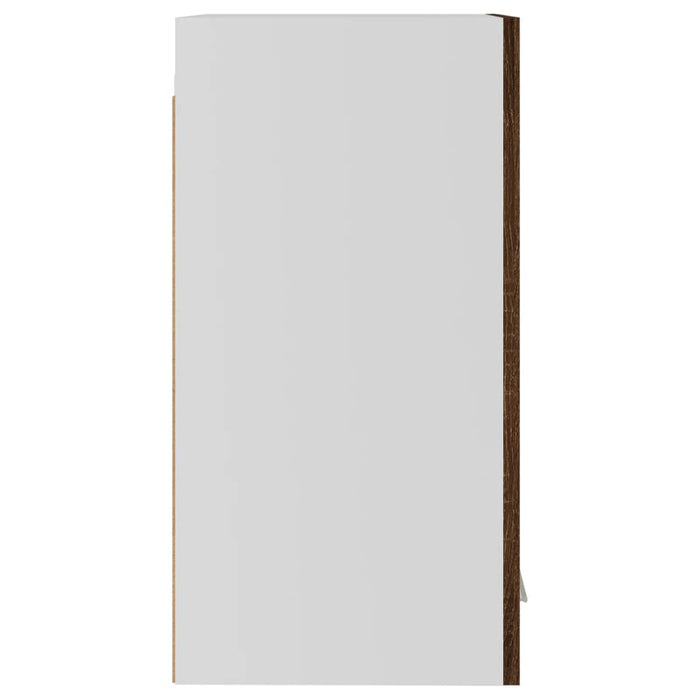Hangkast 29,5x31x60 cm bewerkt hout bruineikenkleurig