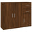 Dressoir 91x29,5x75 cm bewerkt hout bruineikenkleurig