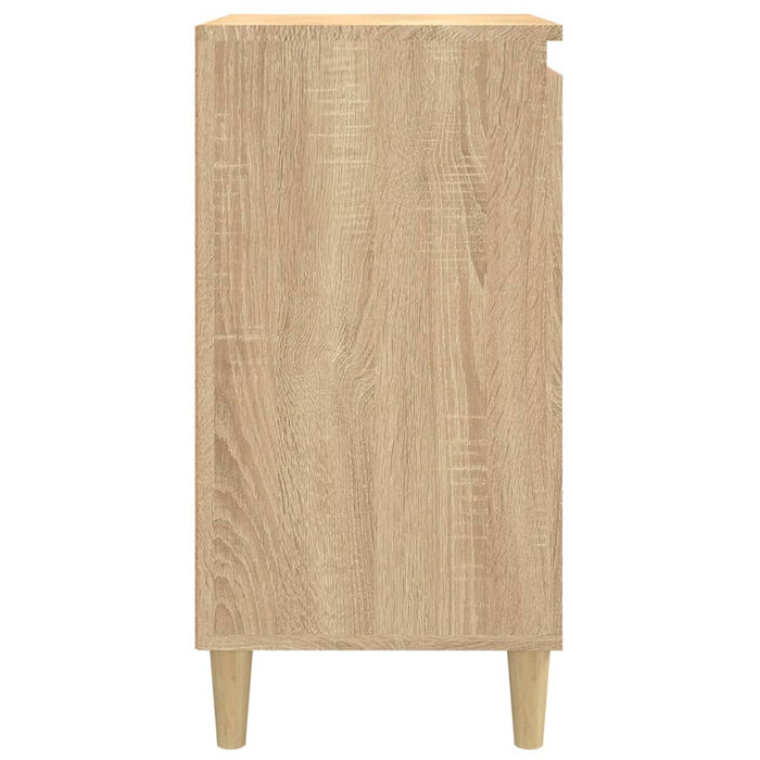 Nachtkastjes 2 st 40x35x70 cm bewerkt hout sonoma eikenkleurig