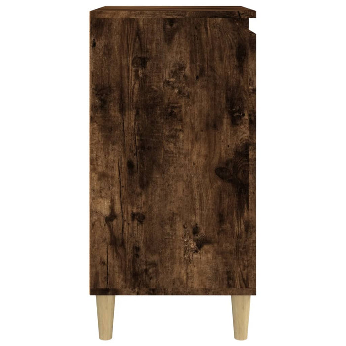 Nachtkastjes 2 st 40x35x70 cm bewerkt hout gerookt eikenkleurig