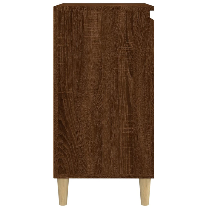 Nachtkastjes 2 st 40x35x70 cm bewerkt hout bruineikenkleurig