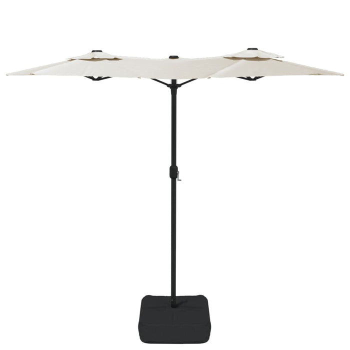 Parasol dubbel 316x240 cm zandwit