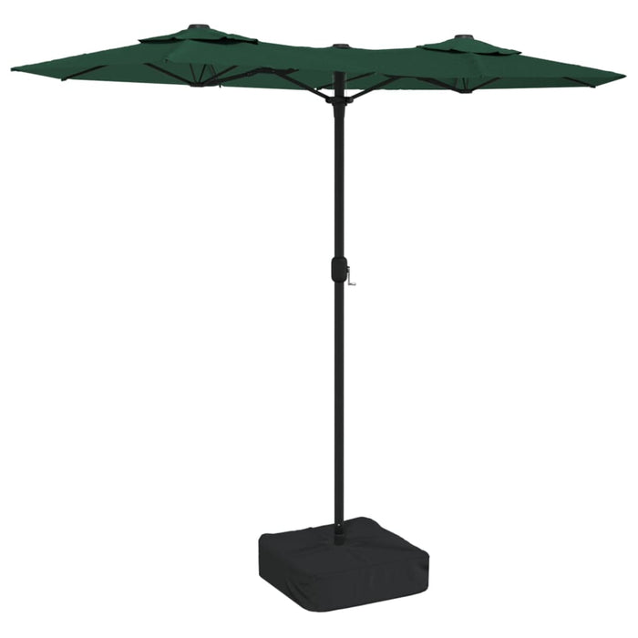 Parasol dubbel 316x240 cm groen