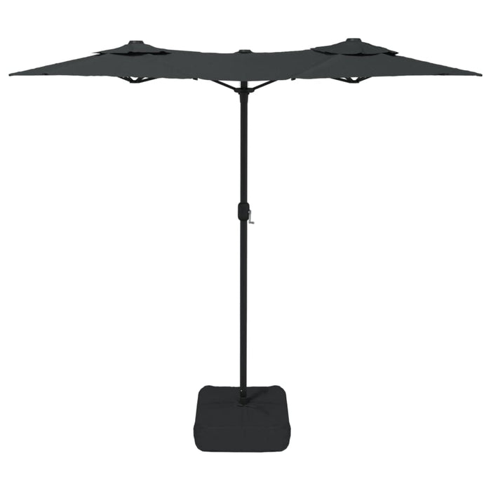 Parasol dubbel 316x240 cm antracietkleurig