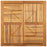 Tuintafel 110x110x75 cm massief acaciahout