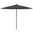 Parasol met houten paal 299x240 cm antracietkleurig