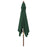 Parasol met houten paal 300x300x273 cm groen