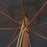 Parasol met houten paal 300x300x273 cm zwart