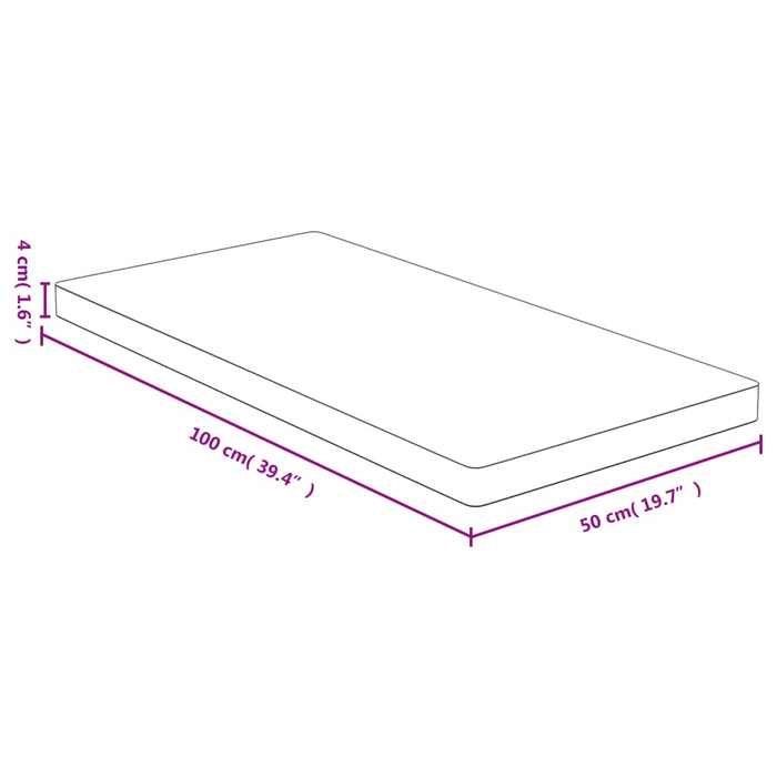 Tafelblad 50x100x4 cm bamboe