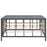 Tuintafel 70x70x34 cm poly rattan antracietkleurig