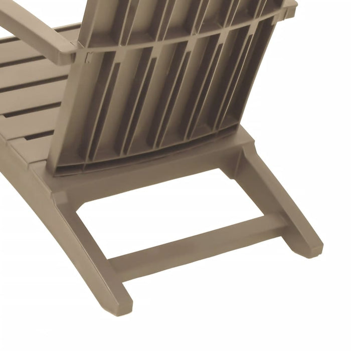 Tuinstoelen Adirondack 2 st polypropeen lichtbruin