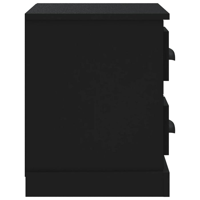 Nachtkastje 60x35,5x45 cm zwart
