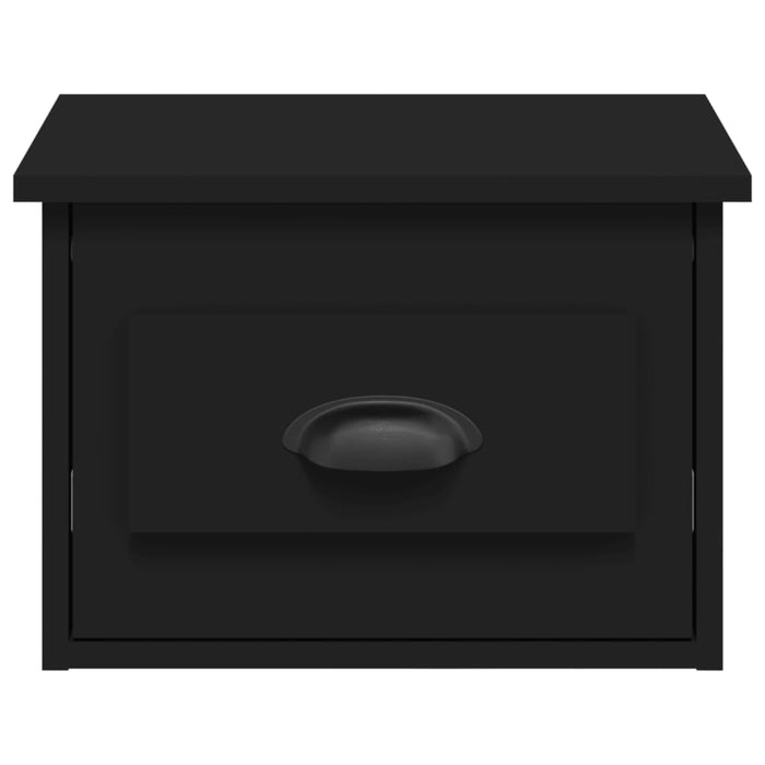 Nachtkastje wandgemonteerd 41,5x36x28 cm zwart