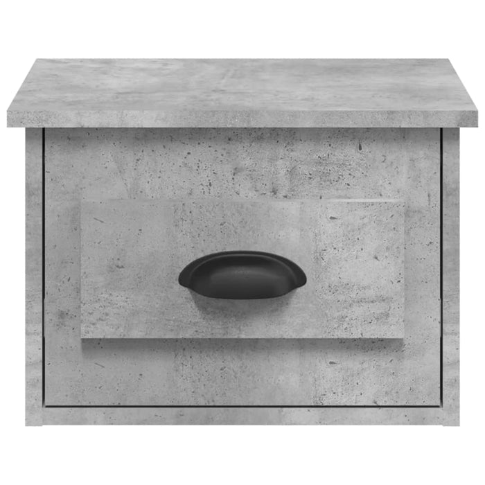 Nachtkastje wandgemonteerd 41,5x36x28 cm betongrijs