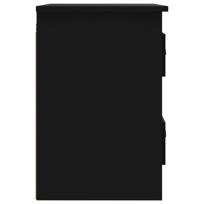 Nachtkastje wandgemonteerd 41,5x36x53 cm zwart