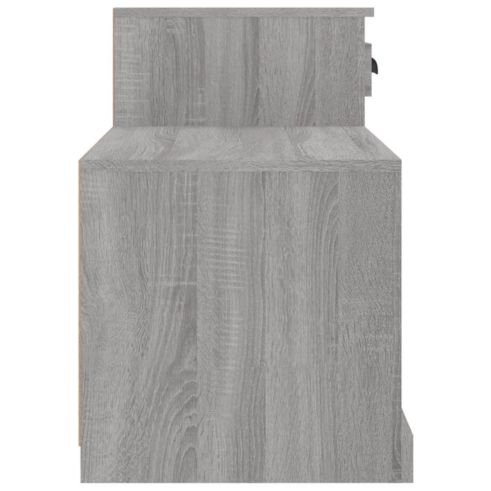 Schoenenkast 100x42x60 cm bewerkt hout grijs sonoma eikenkleur