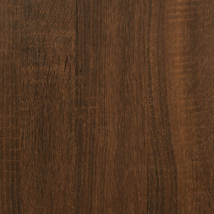 3-delige Tafeltjesset bewerkt hout bruineikenkleurig
