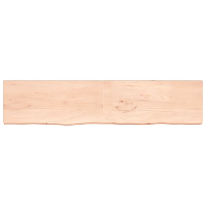 Wastafelblad 220x50x4 cm onbehandeld massief hout