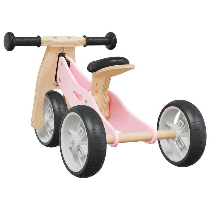 Loopfiets voor kinderen 2-in-1 roze