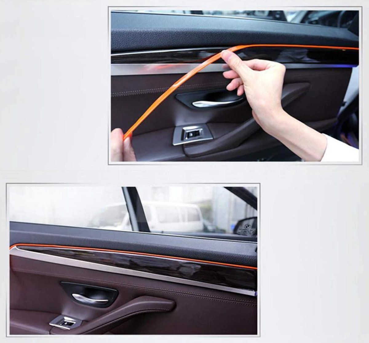 LED strip -- EL Wire -- 5 Meter -- Auto interieur verlichting -- Oranje