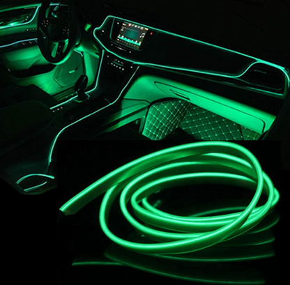 LED strip -- EL Wire -- 5 Meter -- Auto interieur verlichting -- Groen