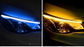 DRL LED Strip - Auto dagrijverlichting met richtingaanwijzer -- Blauw -- 30cm -- Koplamp Led Strip