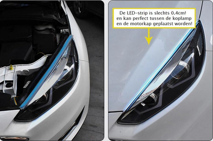 DRL LED Strip met afstandsbediening -- Auto dagrijverlichting met richtingaanwijzer -- 45cm