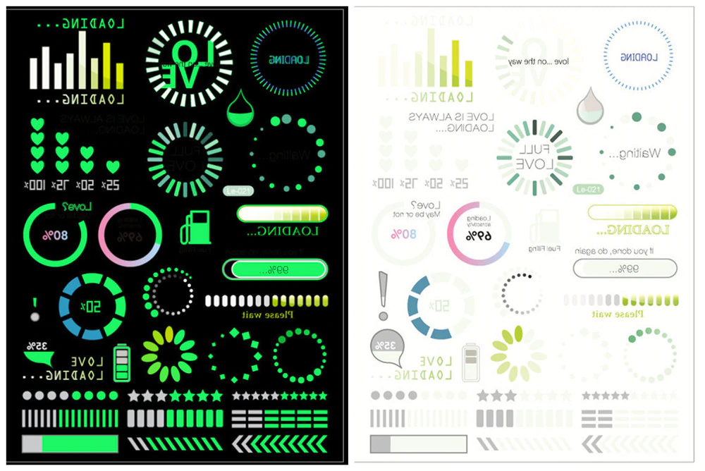 Tijdelijke Tatoeage - Glow in the dark Tatoo - Lichtgevende Tatoeage
