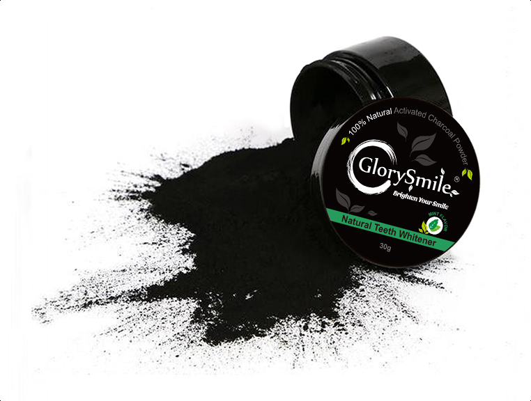 Houtskool Tanden Bleker inclusief Bamboe Tandenborsel -- Mint Flavor Charcoal Teeth Whitening -- 100% Natuurlijk Tanden Bleken -- 30gr