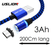 USB Magneet Oplaadkabel -- 200Cm lang -- Type USB-C -- USB oplaadkabel