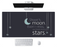 Muismat -- Motivational - Moon & Stars -- 90x40Cm -- Full collor Gaming Mousepad
