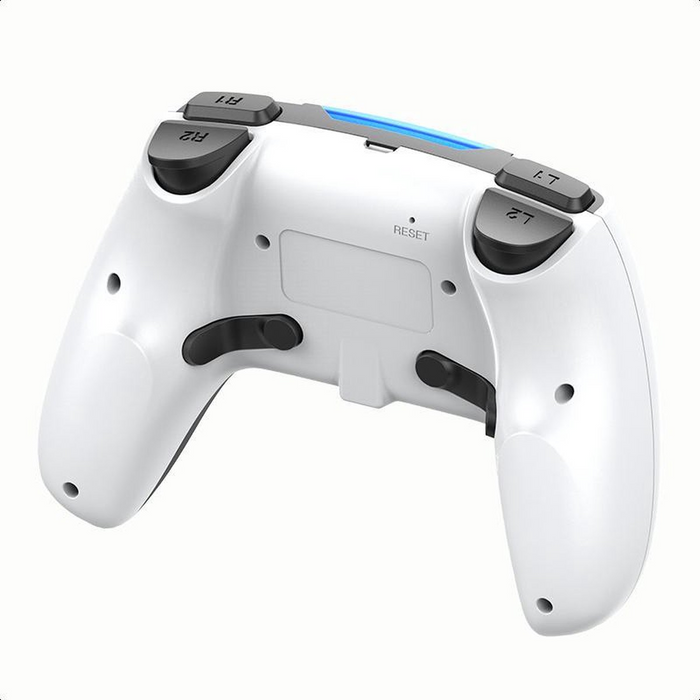 Draadloze LED controller -- Wit/Zwart -- Voor Playstation & Pc/Laptop -- Playstation 5 Design