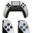 Draadloze LED controller -- Wit/Zwart -- Voor Playstation & Pc/Laptop -- Playstation 5 Design
