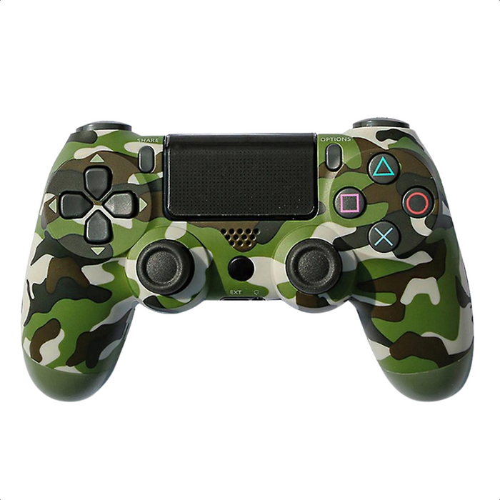 Draadloze Controller -- Camouflage Groen -- Voor Playstation & Pc/Laptop