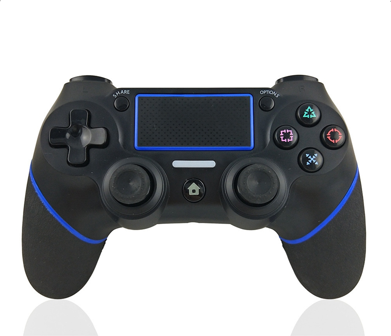 Draadloze Controller -- Zwart&Blauw -- Voor PlayStation & Pc/Laptop
