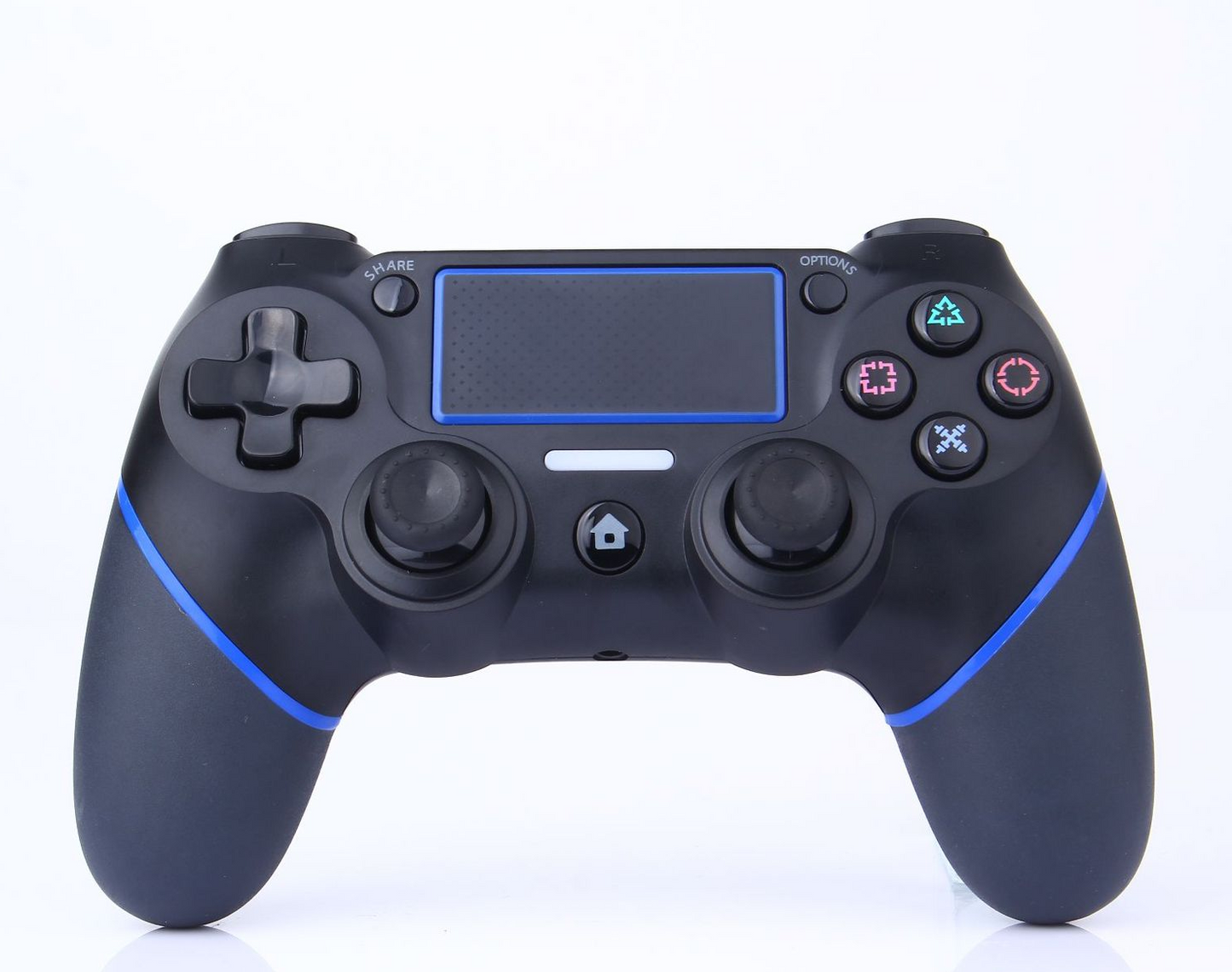 Draadloze Controller -- Zwart&Blauw -- Voor PlayStation & Pc/Laptop