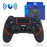 Draadloze Controller -- Zwart/Rood -- Voor PlayStation & Pc/Laptop