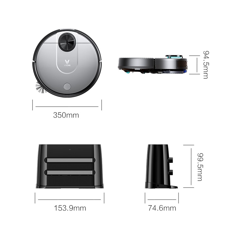 Robot stofzuiger - Viomi V2 Pro - 2100pa - 3200mAh