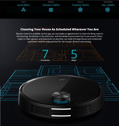 Robot stofzuiger - Viomi V3 Pro - 2600pa - 4900mAh