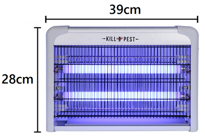 PREMIUM - 20W Insectenlamp -- (2x10W) -- Vliegenlamp -- Muggenlamp -- MosquitoKiller -- 39x28cm