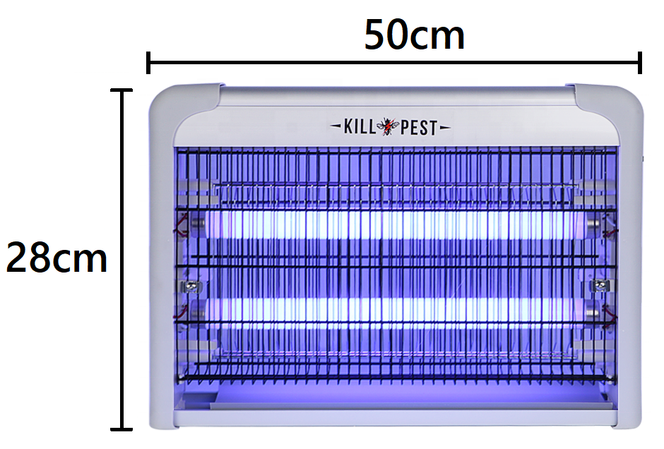 PREMIUM - 30W Insectenlamp -- (2x15W) -- Vliegenlamp -- Muggenlamp -- MosquitoKiller -- 50x28cm