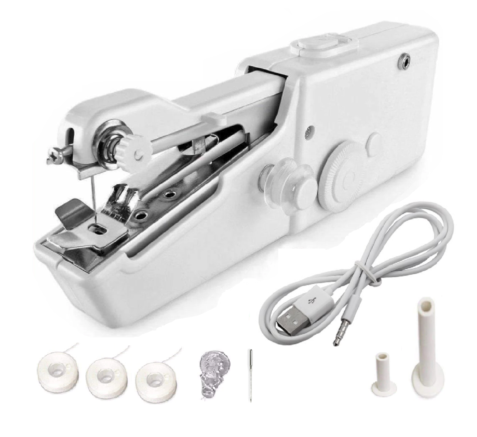 Handy Stitch – PREMIUM Handnaaimachine Met USB Kabel en Accessoires